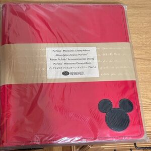 Disney Red PicFolio milestones with Black Icon album  creative memories 12x12